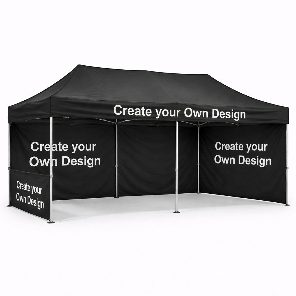 6x3 Custom Printed Gazebo Canopy & Walls – Design Your Own Event Tent | Gazebro